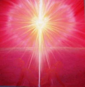love vibration II  merging in a sea of love, 100x100, 9000